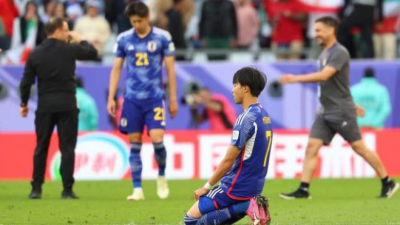 아시안컵 우승 후보로 꼽히던 일본은 4강 진출에 좌절했다. '한일전'은 볼 수 없게 됐다.