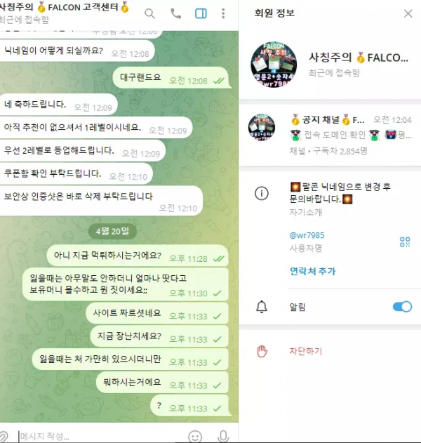 팔콘 ngr-01.com 추가 입금 유도하며 먹튀하는 악질 먹튀사이트