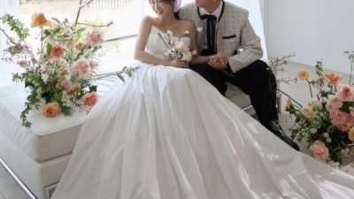 김지민♥김준호, 웨딩사진 공개