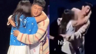 BTS 진에게 기습 뽀뽀한 日여성, 검찰 송치…최근 입국, 자진 출석
