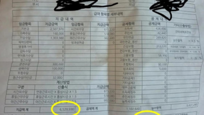 환경미화원 '월급 652만원' 인증… 한달 30일 일했다