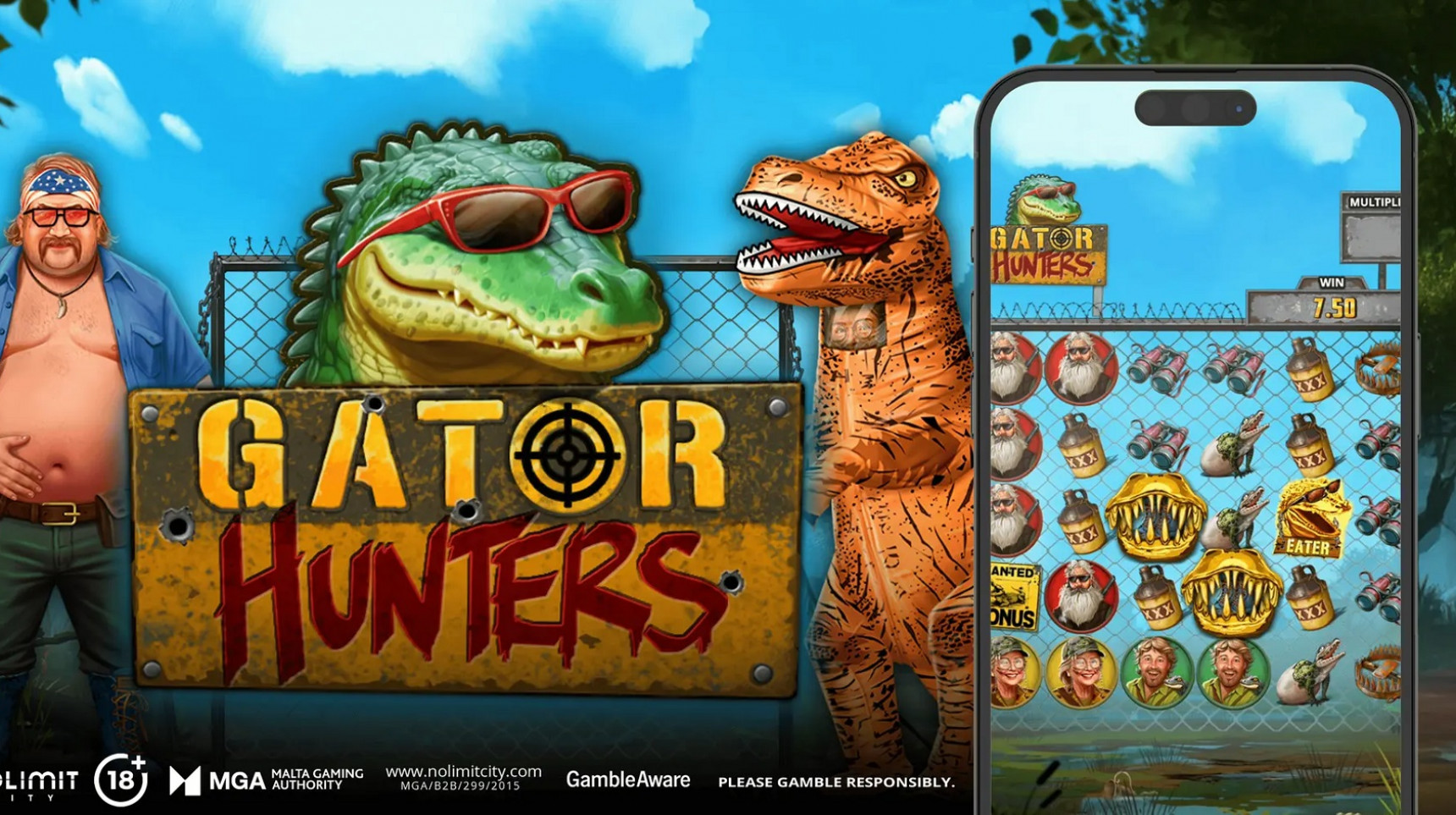 슬롯 커뮤니티 슬롯 마켓에서 제공하는 노리밋시티 무료 슬롯 게임 [Gator Hunters]