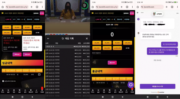 보라카지노 bora123.com 입플 이벤트 진행하면서 입금 유도하고 당첨금 환전 신청하면 먹튀
