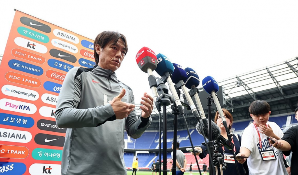 2026 북중미 월드컵 '본선 모드'의 시작을 알리는 미국과의 원정 평가전을 앞두고 축구 국가대표팀이 결전 장소에 처음으로 입성