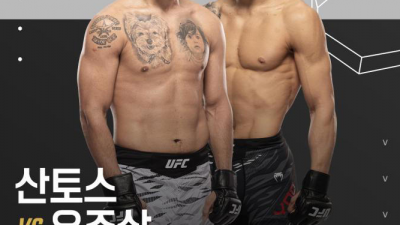 유주상, 최두호 대타로 UFC 출격…10월 산토스와 대결