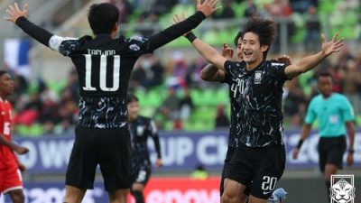 '신민하 골' 한국, 파나마 꺾고 U-20 월드컵 조3위…'16강 희망'