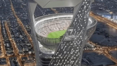 350m 상공에 들어서는 축구장...63빌딩보다 높아