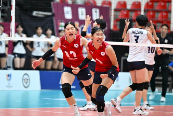 16세 이하(U16) 여자배구 대표팀이 일본을 꺾고 2025 U16 아시아선수권대회 결승에 진출