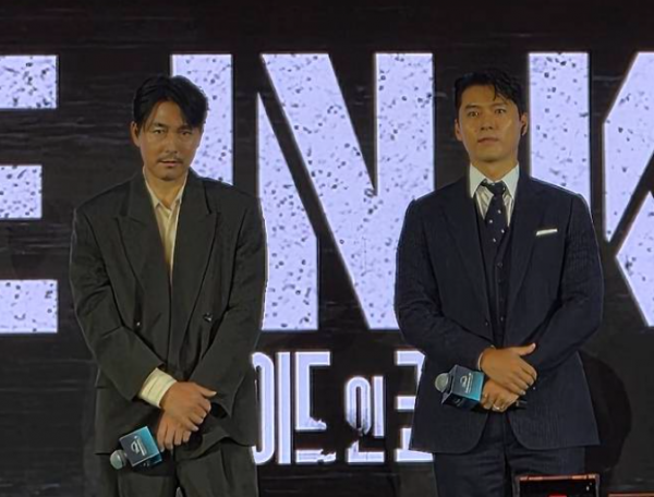 배우 현빈과 정우성이 '메이드 인 코리아' 홍보를 위해 홍콩을 찾았다