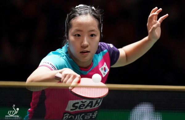 '신유빈 출전' 한국 탁구, 혼성단체 월드컵서 대만에 8-6 역전승
