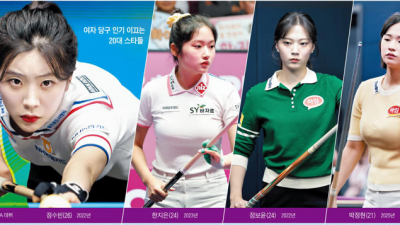 큐 잡은 2000년대생… ‘당구 女神’ 세대 교체