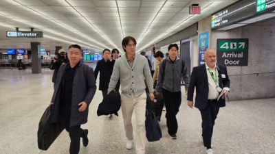 홍명보 감독, WC 조 추첨 위해 미국에 입성