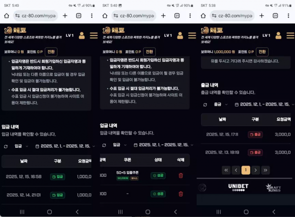 체코 cz-80.com 스포츠 당첨되니까 하루에 한 번만 충전해서 양방 베팅 이라며 먹튀