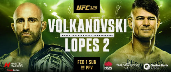 볼카노프스키, UFC 325서 ‘랭킹 2위’ 로페스와 운명의 방어전