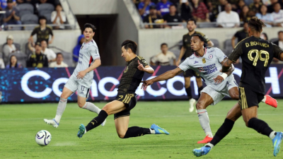 북중미 챔피언십 8강 1차전에서 손흥민 선제 결승 골