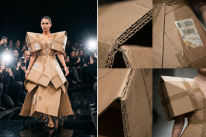 발렌시아가의 택배 박스 드레스 가격은 8900달러(약 1320만원)