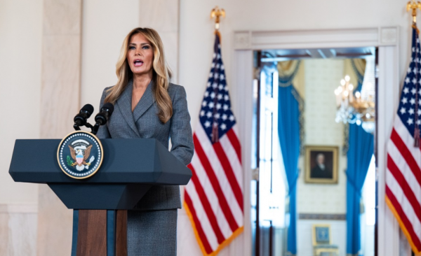 도널드 트럼프 대통령의 부인 멜라니아 