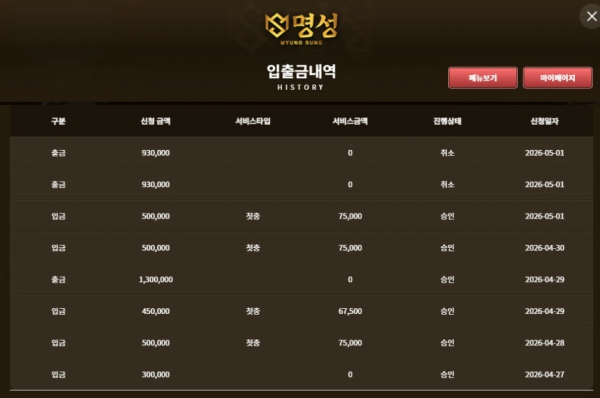명성 'ariae1.com' 카지노 이용했는데 입금한 통장의 이체 내역을 요구하더니 먹튀