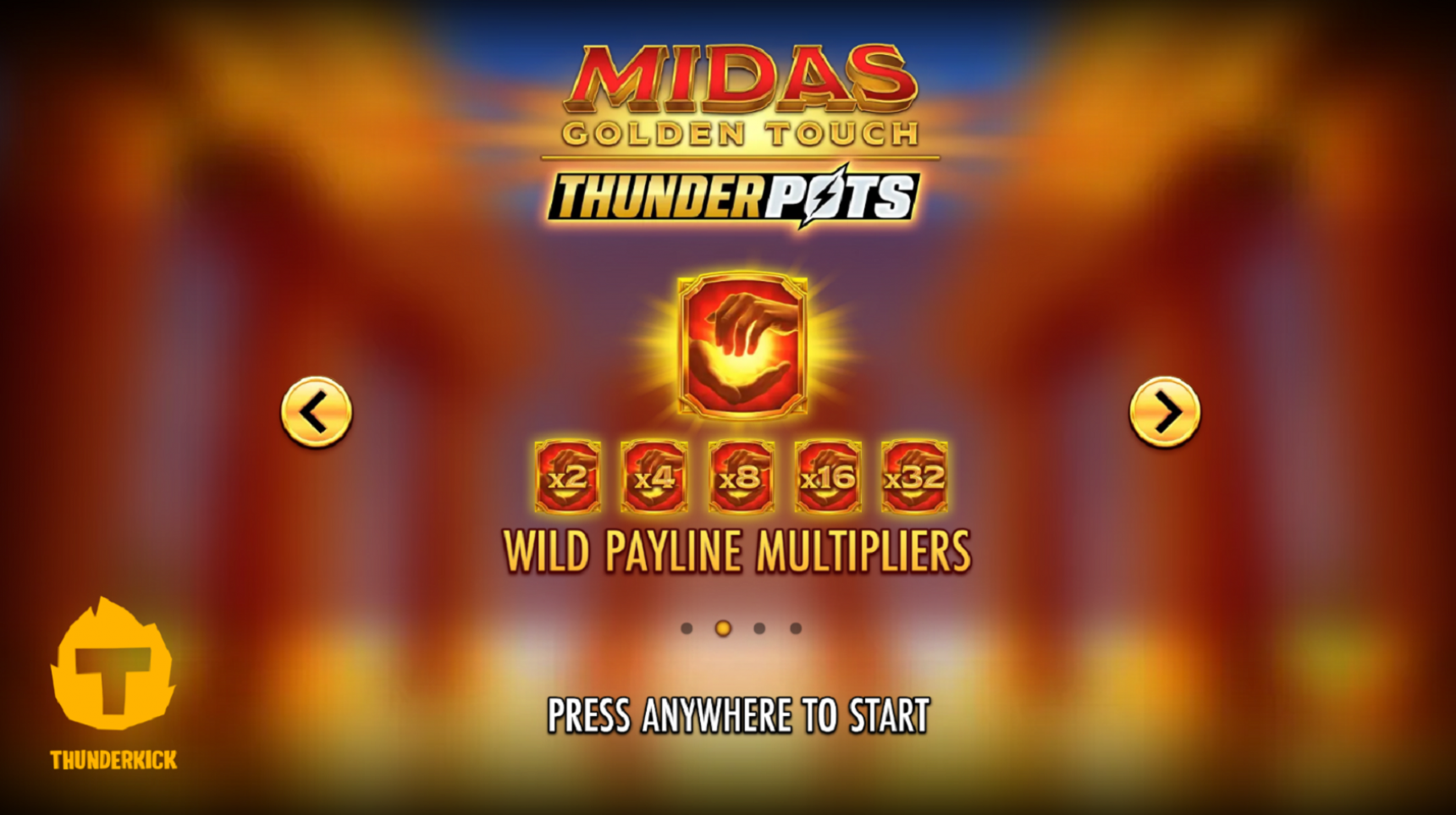 슬롯마켓에서 제공하는 무료 슬롯 게임 [Midas Golden Touch Thunderpots]
