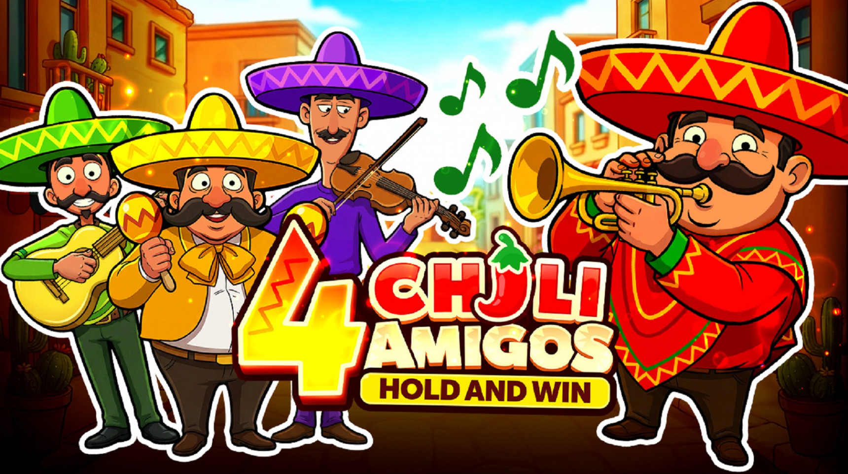 슬롯마켓에서 제공하는 무료 슬롯 게임 [4 Chili Amigos: Hold and Win]
