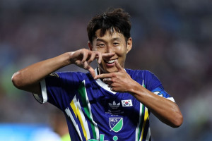 MLS 올스타 '캡틴' 손흥민, 3분 만에 2골