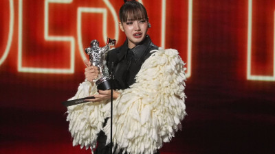 블랙핑크 리사, 美 MTV VMA '베스트 팝' 수상…아시아 솔로 최초
