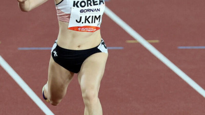 한국 육상 여신 너무 예쁘다, 나고야 트랙에 등장한 김주하에 환호