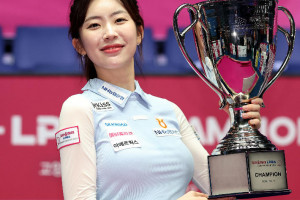 '이제 내가 당구 여신!' 정수빈 '크라운해태 PBA 챔피언십' 여자부 우승